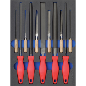 Inserto de espuma dura ATORN con conjunto de limas, L x An x F: 345x260x30 mm-Leer más