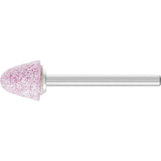 Muelas abrasivas PFERD, cónicas, dureza O, diám. vástago 6 mm, K46 10x10 mm-Leer más