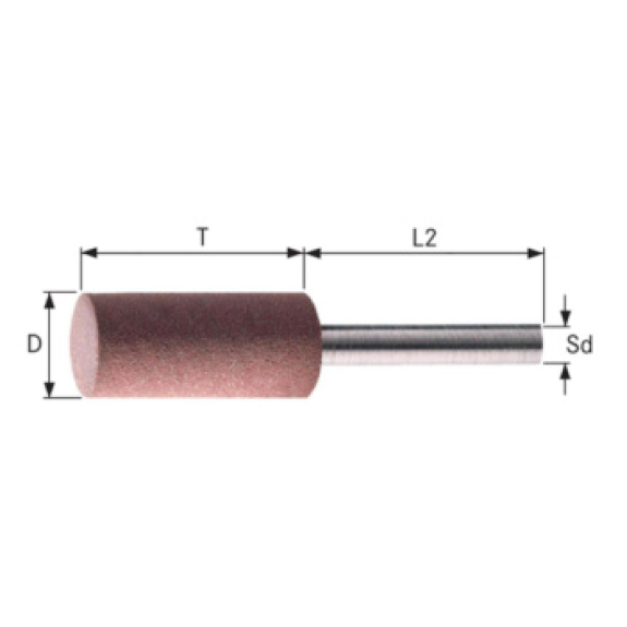 Pin de meulage ar120gr Pfzy cylindrique 0408 m 4x8mm-Lire la description
