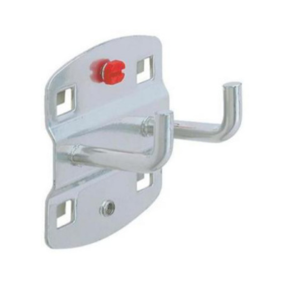 Portaherramientas doble L 50 mm B 35 mm color aluminio Portaherramientas doble L 50 mm B 35 mm color aluminio-Leer más