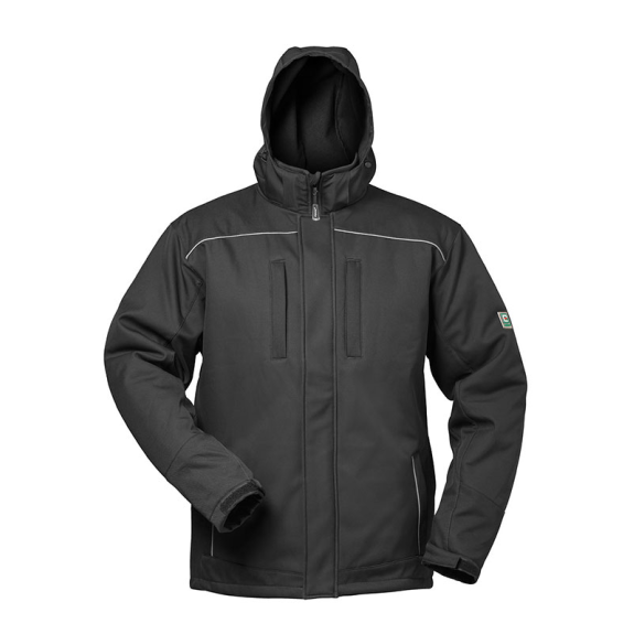 IKAROS 20043_4 Gr.XXL WINTER-SOFTSHELLJACKE MIT KAPUZE , SCHWARZ/SCHWARZ-Beschreibung lesen
