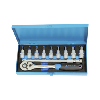 Set de llaves de dado ATORN de 1/2", 11 piezas, hexagonal 5-17 mm Set de llaves de dado ATORN de 1/2", 11 piezas, hexagonal 5-17 mm