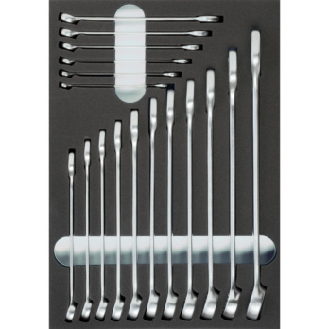 Inserto ORION equip. conj. llave comb. 17 un. dimn. AnxF 232x332x31mm negro/gri-Leer más