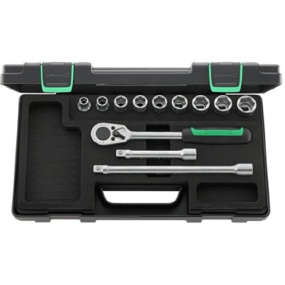 Llave de dado STAHLWILLE, 1/2", 15 piezas, hexagonal Llave de dado STAHLWILLE, 1/2", 15 piezas, hexagonal-Leer más