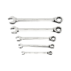 Set de llaves combinadas de carraca ATORN, rectas, 5 pzas, 8/10/13/17/19 mm Set de llaves combinadas de carraca ATORN, rectas, 5 pzas, 8/10/13/17/19 mm
