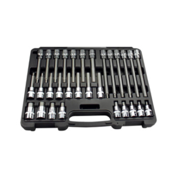 Set de llaves de dado ORION 1/2", 30 piezas, hexagonal-Leer más