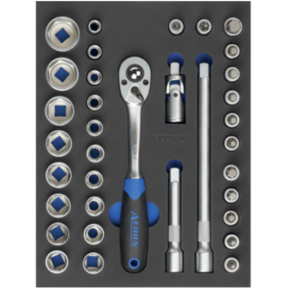 Insert en mousse dure vissé équipé d'un jeu de touches de navire 1/2 "-Leggi tutto