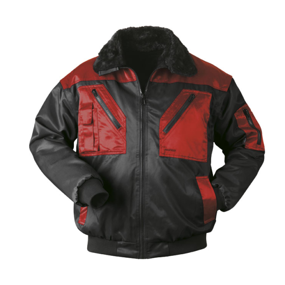 LEVANGER, Pilot-Jacke, , Tex-Pro, Schwarz/Rot, Gr.L LEVANGER, Pilot-Jacke, , Tex-Pro, Schwarz/Rot, Gr.L-Beschreibung lesen