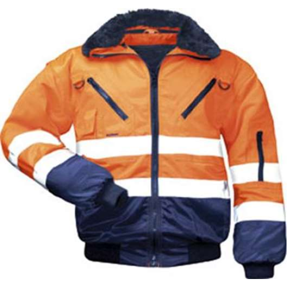 Erik, Protection d'avertissement - Pilot - Jacket ,, Tex -Pro, Orange / Marine, Gr.XXXL-Lire la description