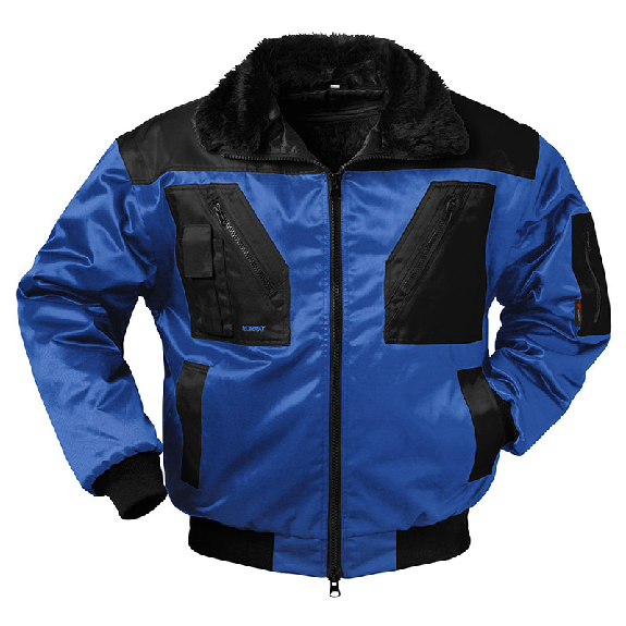 MOLDE Pilotjacke Royal/Schwarz Ärmel abnehmbar  Gr.L-Beschreibung lesen