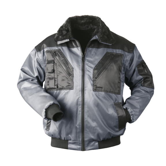 TROMSOE, Pilot-Jacke, , Tex-Pro, Grau/Schwarz, Gr.S-Beschreibung lesen