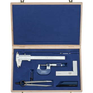 Juego de instrumentos de medición de 6 piezas ATORN en estuche de madera-Leer más