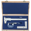 Juego de instrumentos de medición de 3 piezas ATORN en estuche de madera Juego de instrumentos de medición de 3 piezas ATORN en estuche de madera