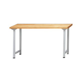 Banco trab. ANKE con panel madera haya maciza 1500 x 700 x 900 mm RAL 7035-Leer más