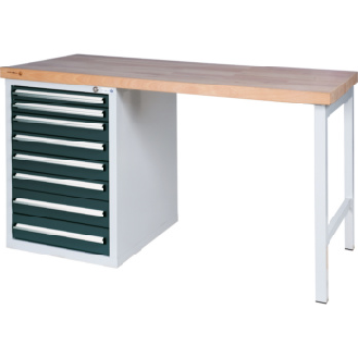Banco de trabajo HK WGS 8 1500 mm RAL 7035/7016 extensión parcial-Leer más