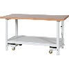 Banco trabajo HK, serie L, abatible LxFxAlt 1500 x 750 x 840 mm, estr. soldada