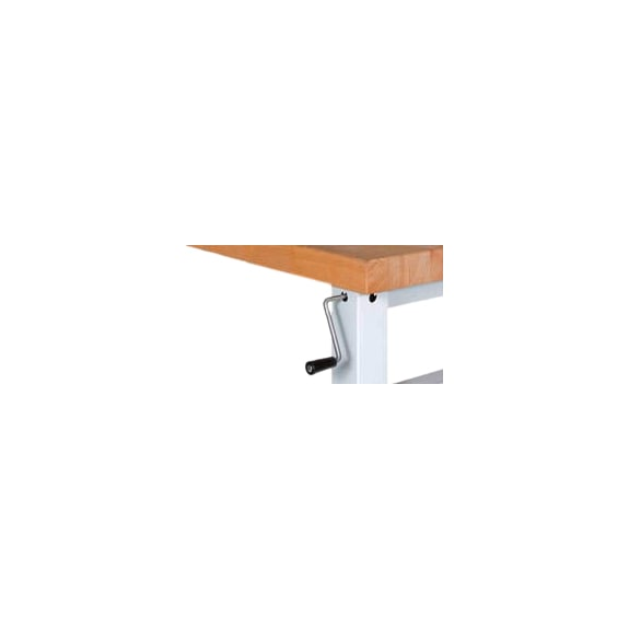 Banco trabajo erg. HK AnxFxAlt 2000 x 700 x 740-1040 mm, ajuste alt. RAL 7035-Leer más