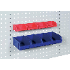 Riel de enganche HK 420 mm con 4 cajas de almacenamiento, tamaño 5 Riel de enganche HK 420 mm con 4 cajas de almacenamiento, tamaño 5