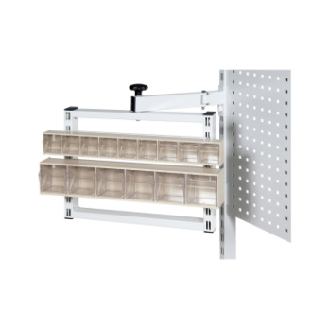 Barra suspens. HK 600 mm 6 conten. inclinab., 115x600x95 mm, RAL 7035 gris lum.-Leer más
