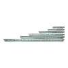 Carriles compart. HK fabr. chapa de acero, long. nominal 700 mm, altura 100 mm
