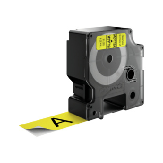 Cinta de etiquetado DYMO 24 mm x 7 m, negro sobre amarillo-Leer más