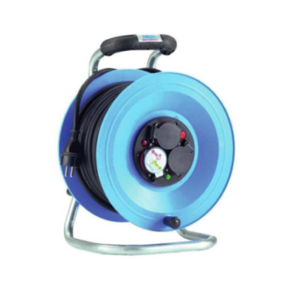 Tambor de cable de chapa de acero HEDI, uso breve en exteriores, 50 m Tambor de cable de chapa de acero HEDI, uso breve en exteriores, 50 m-Leer más