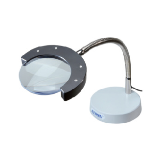 Lupa de pie ATORN con luces LED, diámetro de la lente 20 mm, aumento de 2x-Leer más