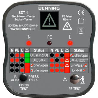 comprobador de enchufes BENNING SDT 1-Leer más