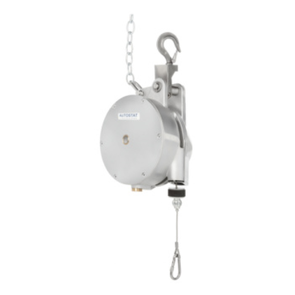 Bilanciatore AUTOSTAT Tipo 7251/12 - Capacità di carico da 150-170 kg, anti-polvere, acciaio inossidabile, estensione del cavo di 3000mm-Leggi tutto