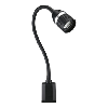Lámpara LED universal 3 x 1 W, para enroscar, negra Lámpara LED universal 3 x 1 W, para enroscar, negra