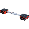 Conjunto de ruedas de transporte 6 t ajustables
