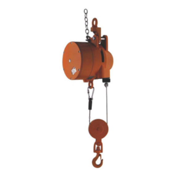 Bilanciatore AUTOSTAT Tipo 7261/5 con capacità di 250-275 kg e accoppiamento ROSC brevettato. Ideale per macchinari carnivori e attrezzi di rivettatura.-Leggi tutto