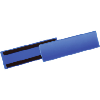 Etiqueta ident. magn., formt. 1/3 A4, 310x80 mm/325x90 mm, azul oscuro, 50 piez-Leer más