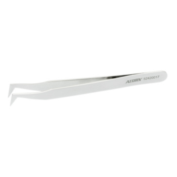 Pinzas ATORN, no magnéticas, 120 mm, puntas finas angulares Pinzas ATORN, no magnéticas, 120 mm, puntas finas angulares-Leer más