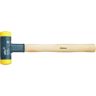 Martillo antirrebote WIHA, diámetro cabeza 40 mm, mango de nogal americano-Leer más
