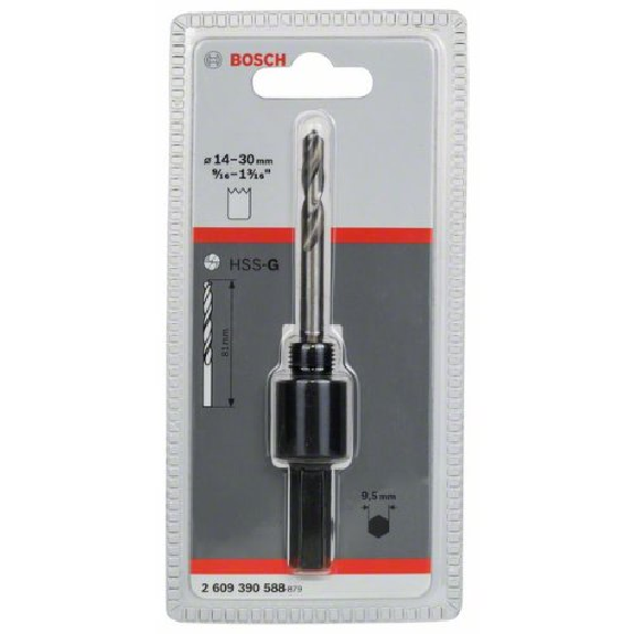 Sechskantadapter, 1/2"-20 UNF, 14 - 30 mm, SW 9,52-Beschreibung lesen
