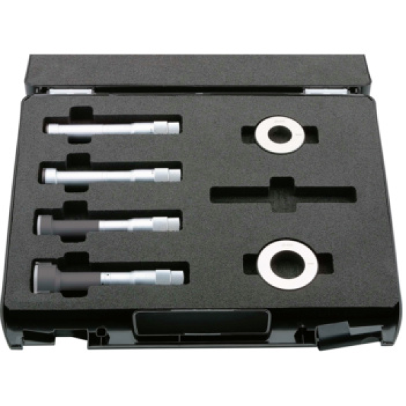 Set di micrometri interni ATORN - analogico, intervallo 6-12mm, misurazione a 3 punti, superfici metalliche dure-Leggi tutto