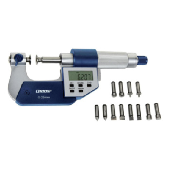 Micrómetro elec. 75-100 mm incr. 0,001 mm, estuche, 7 pares insertos med. Micrómetro elec. 75-100 mm incr. 0,001 mm, estuche, 7 pares insertos med.-Leer más