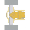 Instrumento medición interno TESA IMICRO, rango 125-150 mm, 0,01 mm metal duro