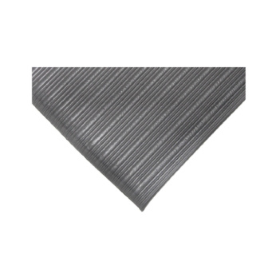 Alfombra antifatiga de PVC 1200 mm x metro lineal, color gris-Leer más