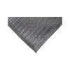 Alfombra antifatiga de PVC 1200 mm x metro lineal, color gris