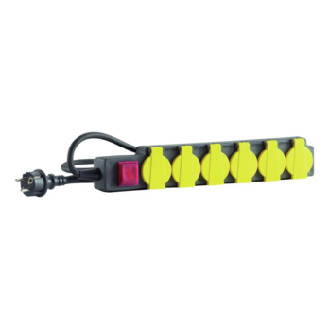 Steckdosenleiste IP44 3,0m 6-fach H07RN-F3G1,5-Beschreibung lesen