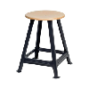 Taburete, 4 patas, altura del asiento 500 mm, RAL 7021 Taburete, 4 patas, altura del asiento 500 mm, RAL 7021
