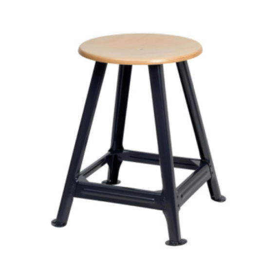 Tabouret, 4 jambes, hauteur de siège 600 mm, RAL 7021-Leggi tutto