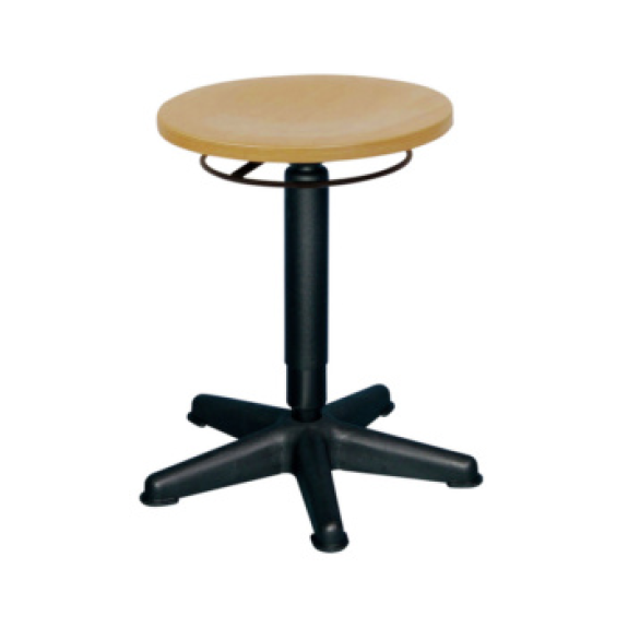 Taburete de trabajo de altura ajustable ATORN, 440-630 mm, asiento de haya Taburete de trabajo de altura ajustable ATORN, 440-630 mm, asiento de haya-Leer más