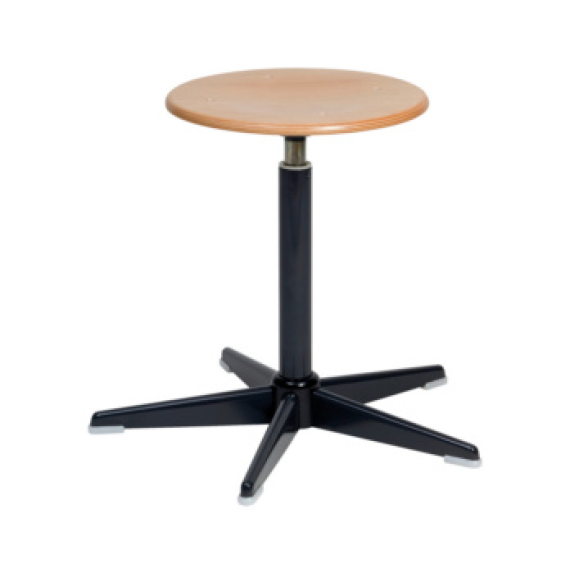 Taburete, altura ajustable 450-570 mm RAL 7021 Taburete, altura ajustable 450-570 mm RAL 7021-Leer más