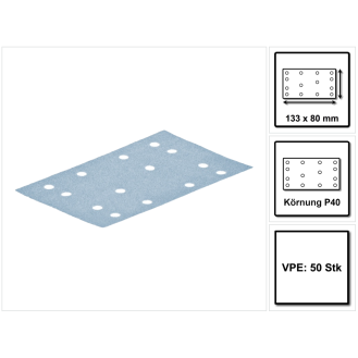 Slujar Sheet 80x133 P40 GR / 50 GRANAT - 497117 --Lire la description