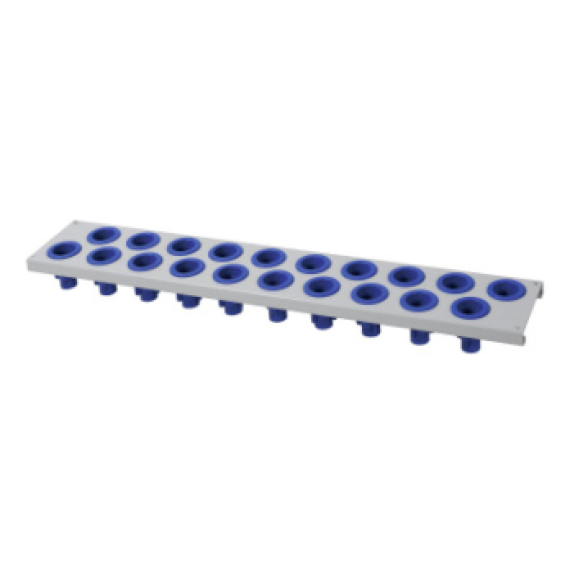 Perfil de soporte WTS con 20 soportes SK 40 RAL 7035 gris luminoso-Leer más