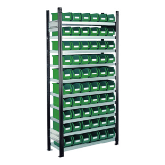 Estante insertable con estantes galvanizados ajustables-Leer más