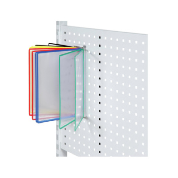 Soporte panel vis. HK DIN A4 RAL 7035 gris lum. incl. 10 paneles vis. clara A4 Soporte panel vis. HK DIN A4 RAL 7035 gris lum. incl. 10 paneles vis. clara A4-Leer más